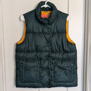 J Crew Green Signature Puffer Vest sz S